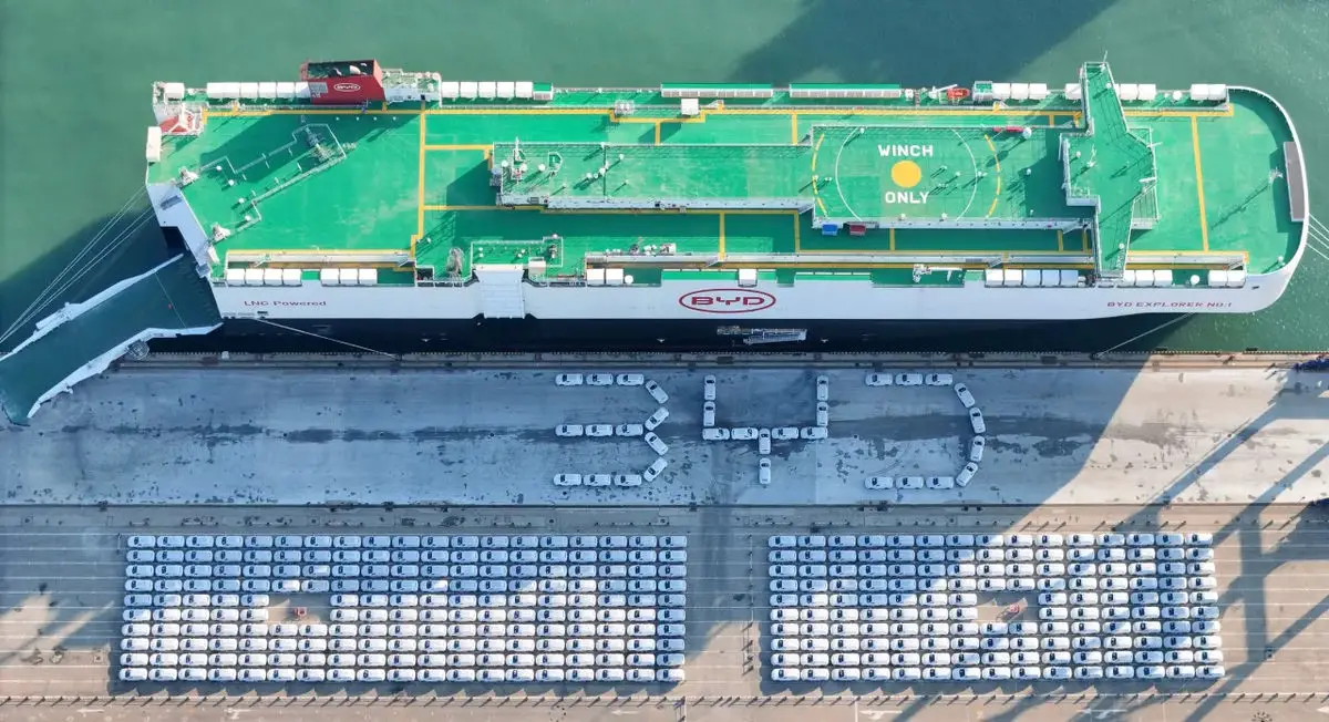BYD tem navio cargueiro próprio para transporte exclusivo dos seus carros elétricos