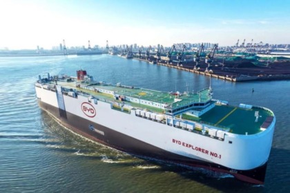 BYD lança navio próprio para exportação de carros elétricos EXPLORER NO.1 BYD